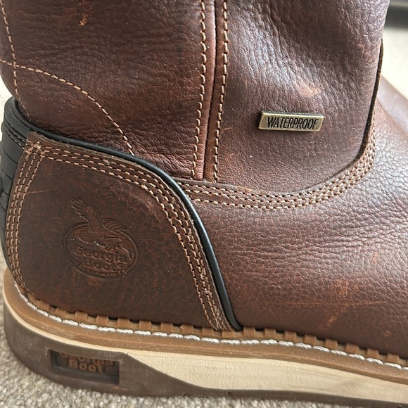 Georgia Boot 10” Wedge Waterproof Work Boot Size 12 - Picture 2 of 9